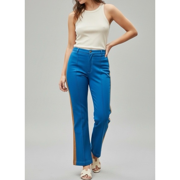 BIG BUD PRESS Heritage Western Pants Blue/Orange Small